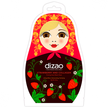 Comprar Dizao Strawbery and Collagen Firming Face Black Mask